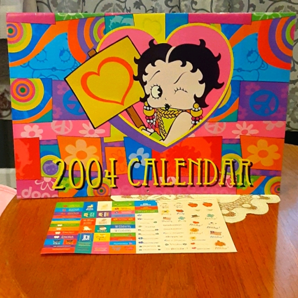 50 stickers 2004 Betty Boop calendar